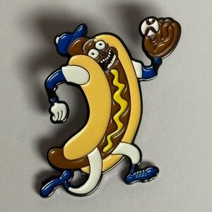 LA Dodgers Dodger Dog Rick Hotdog Hat Pin Fitted Hats Pins Bag Baseball New Era